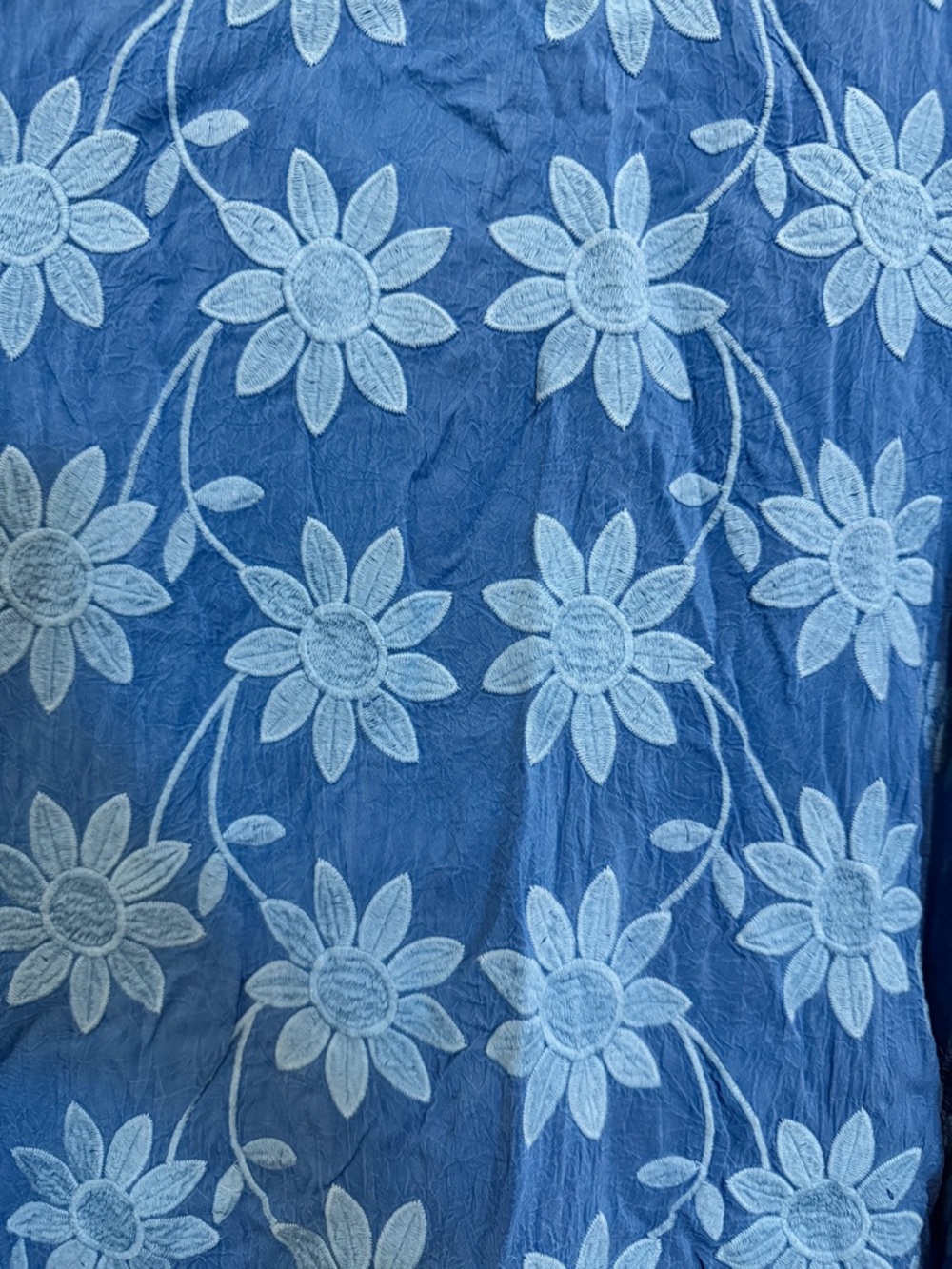 Johnny Was Milano Tunic in Blue Size XL EUC Cottagore Cabincore Boho - Picture 10 of 13